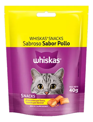 SNACKS WHISKAS POLLO GATO 40 GR
